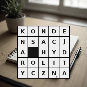 Rozwiązanie krzyżówki: rodzaj reakcji kondensacji inicjowanej przez wprowadzenie wody i hydrolizę części substratu - kondensacja hydrolityczna | hasła, synonimy i podpowiedzi Hasło krzyżówkowe rodzaj reakcji kondensacji inicjowanej przez wprowadzenie wody i hydrolizę części substratu - kondensacja hydrolityczna – rozwiązanie, synonimy, podpowiedzi i definicje krzyżówkowe